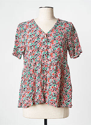 Top roșu PIECES femeie