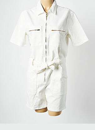 Salopetă scurtă alb LA PETITE FRANCAISE femeie