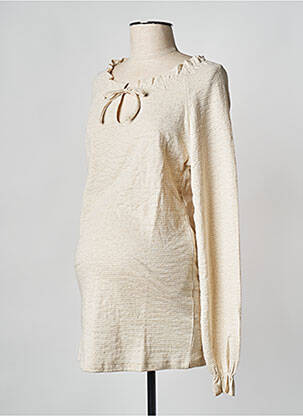 Tricou / Top maternitate bej NOPPIES femeie