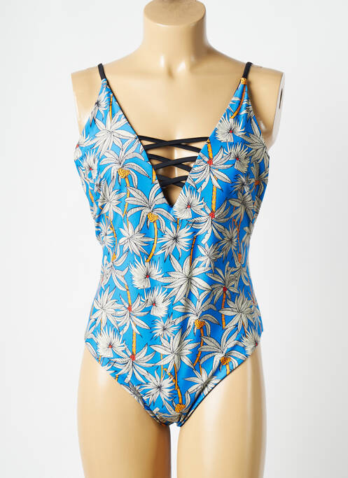 Costum de baie dintr-o singură piesă albastru WILD femeie