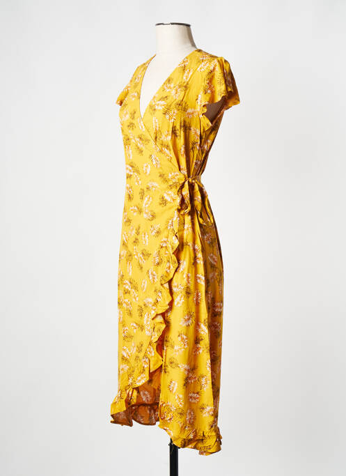 Rochie midi galben VILA femeie