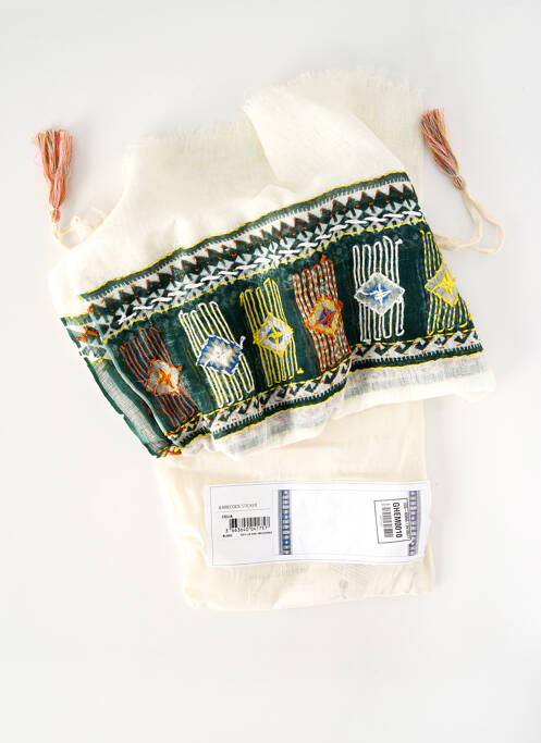 Eșarfă alb STORIATIPIC femeie