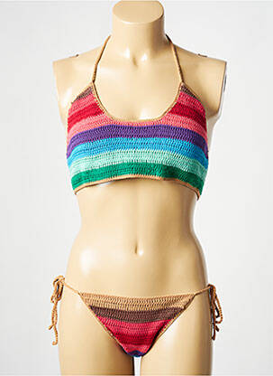 Costum de baie din două piese roșu RECC femeie