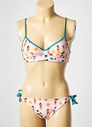 Costum de baie din două piese roz WILD femeie