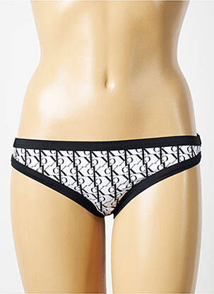 Chiloți de baie alb CALVIN KLEIN femeie