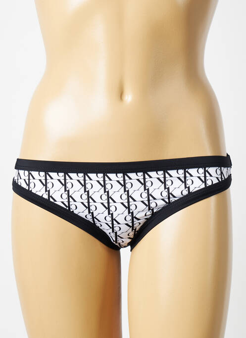 Chiloți de baie alb CALVIN KLEIN femeie