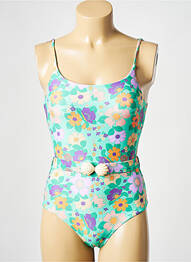 Costum de baie dintr-o singură piesă verde ALBERTINE femme