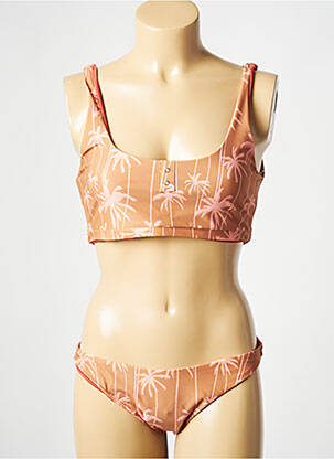 Costum de baie din două piese maro WILD femeie