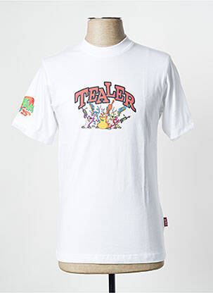 Tricou alb TEALER bărbat