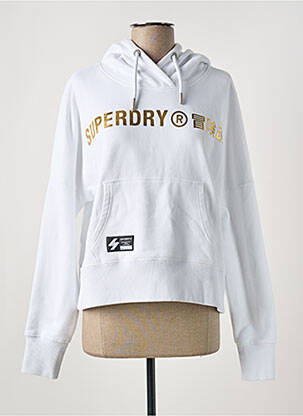 Hanorac alb SUPERDRY femeie
