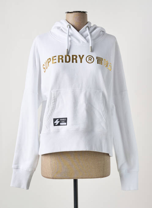Hanorac alb SUPERDRY femeie