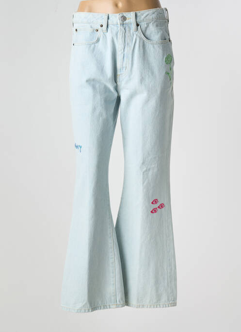 Blugi bootcut albastru OBEY femeie