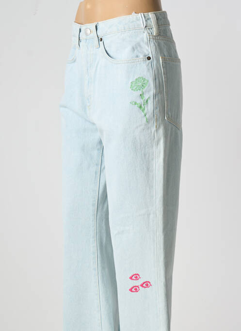 Blugi bootcut albastru OBEY femeie