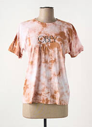 Tricou roz OBEY femme