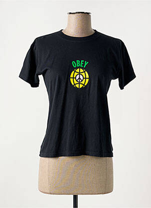 Tricou negru OBEY femeie