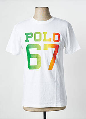 Tricou alb RALPH LAUREN bărbat