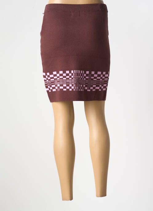 Fustă scurtă maro OBEY femeie