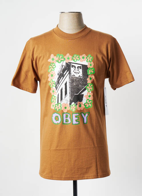 Tricou maro OBEY bărbat