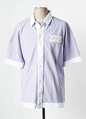 Cămașă cu mâneci scurte violet HOLOGRAM bărbat