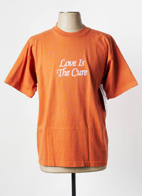 Tricou portocaliu OBEY bărbat