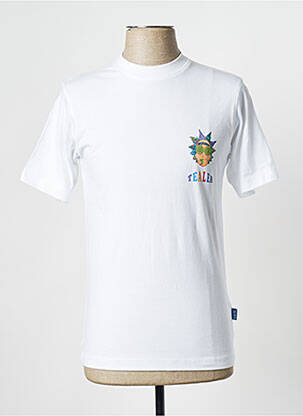 Tricou alb TEALER bărbat
