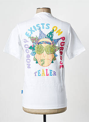 Tricou alb TEALER bărbat