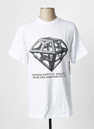 Tricou alb DIAMOND SUPPLY CO bărbat