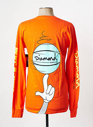 Tricou portocalie DIAMOND SUPPLY CO bărbat