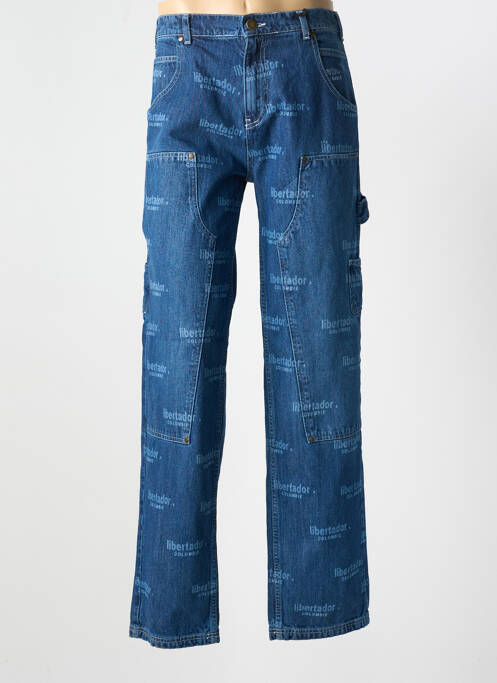 Blugi cu croială dreaptă albastru LIBERTADOR bărbat