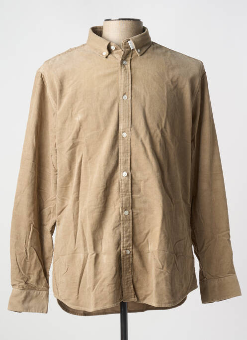 Cămașă cu mâneci lungi bej MINIMUM bărbat