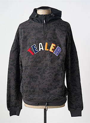 Hanorac cu glugă negru TEALER bărbat