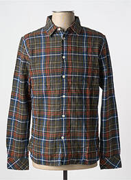 Cămașă cu mâneci lungi verde KNOWLEDGE COTTON APPAREL homme