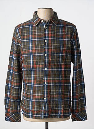 Cămașă cu mâneci lungi verde KNOWLEDGE COTTON APPAREL bărbat