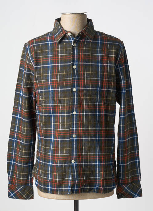 Cămașă cu mâneci lungi verde KNOWLEDGE COTTON APPAREL bărbat