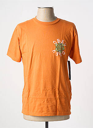 Tricou portocalie OBEY bărbat