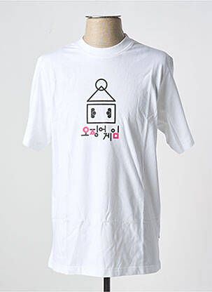 Tricou alb TEALER bărbat