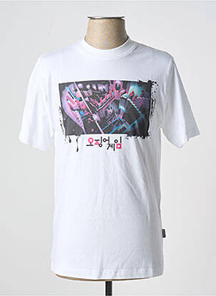 Tricou alb TEALER bărbat