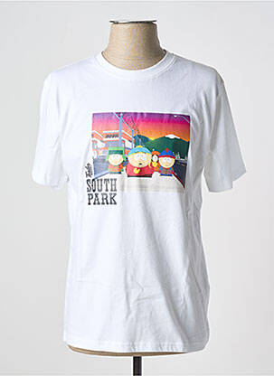 Tricou alb TEALER bărbat