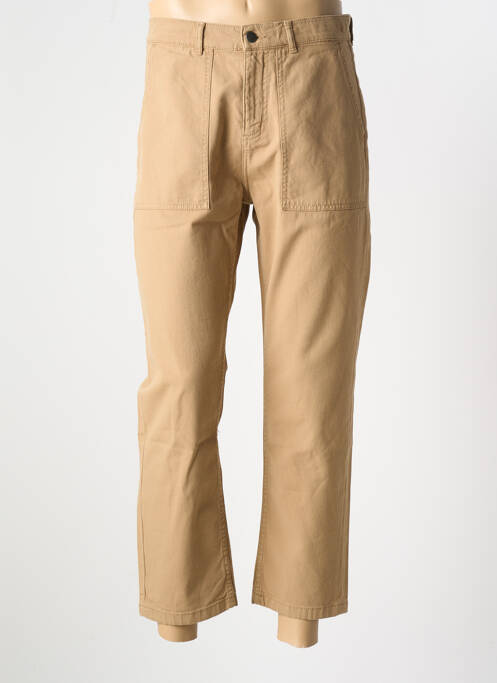 Pantalon drept bej KNOWLEDGE COTTON APPAREL bărbat