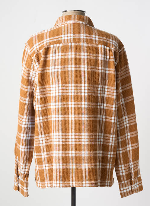 Cămașă cu mâneci lungi maro OBEY bărbat