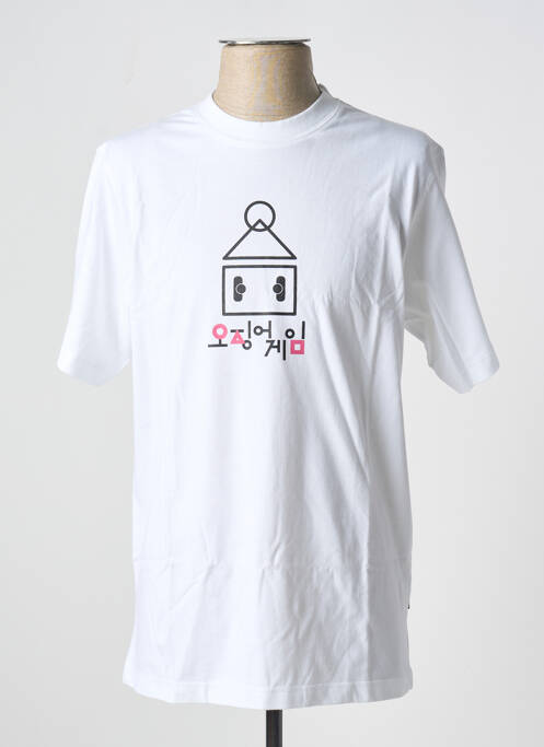 Tricou alb TEALER bărbat