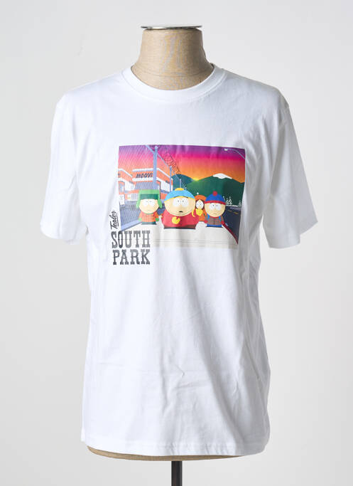 Tricou alb TEALER bărbat