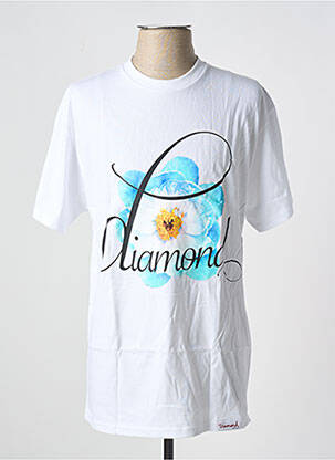 Tricou alb DIAMOND SUPPLY CO bărbat