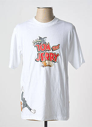 Tricou alb TEALER bărbat