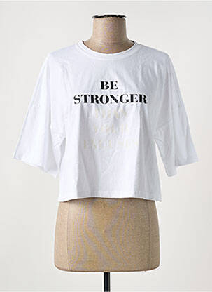 Tricou alb NOISY MAY femeie