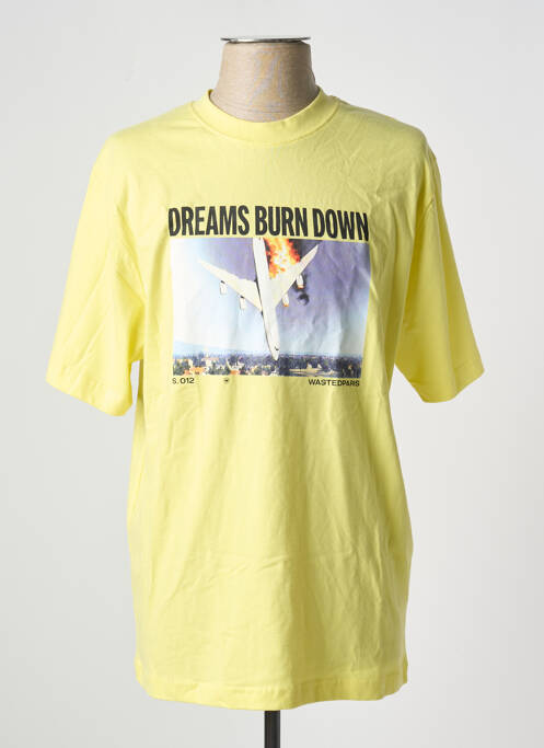 Tricou galben WASTED PARIS bărbat