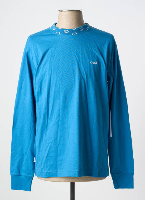 Tricou albastru OBEY bărbat
