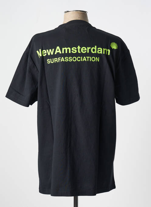 Tricou negru NEW AMSTERDAM SURF ASSOCIATION bărbat
