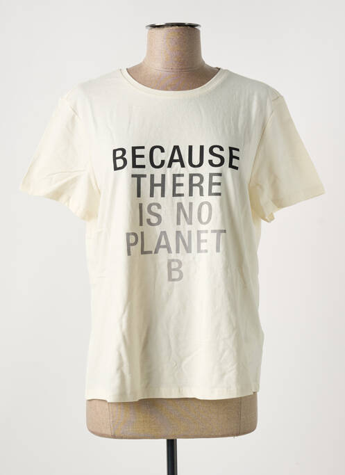 Tricou bej ECOALF femeie