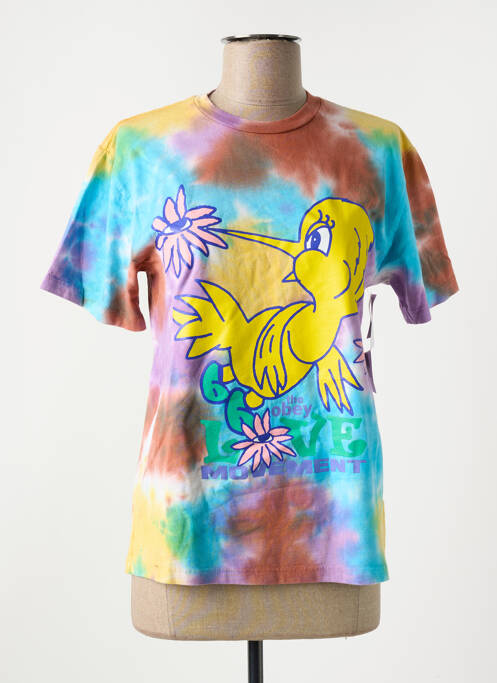 Tricou multicolor OBEY femeie